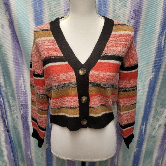 Nordstrom Sweaters - BP. Nordstrom black marl striped sweater NWT XXS
